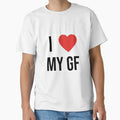 I Heart My Gf T-Shirt - Minimalist Print Men Women - T-Shirt, Sweatshirt, Hoodie
