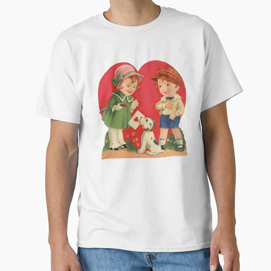 Puppy Love Valentine's Day by elvisg03 - Adult & Kids T-Shirts, Sweatshirts & Hoodies apparel design preview 1