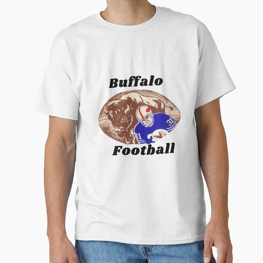 Buffalo Football T-Shirt - Custom Art Print Men Women - T-Shirt, Sweatshirt, Hoodie