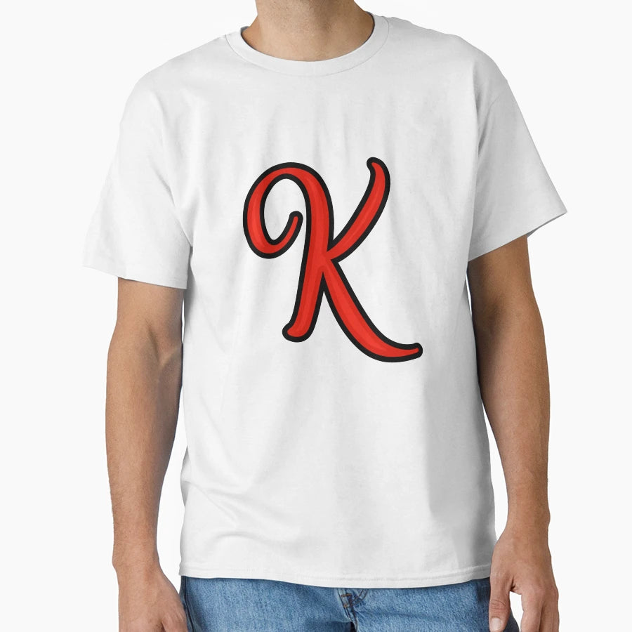 Initial Monogram K T-Shirt - Trendy Graphic for Adults - T-Shirt, Sweatshirt, Hoodie