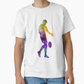Rugby Player 02 Watercolor T-Shirt - Minimalist Print for Adults - T-Shirt, Sweatshirt, Hoodie