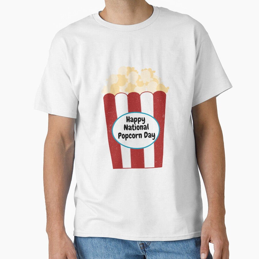 Happy national popcorn day by notakename - Adult & Kids T-Shirts, Sweatshirts & Hoodies apparel design preview 1