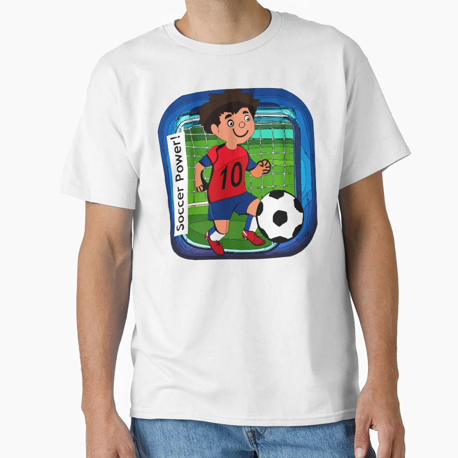 Soccer Power T-Shirt - Minimalist Print for Adults - T-Shirt, Sweatshirt, Hoodie
