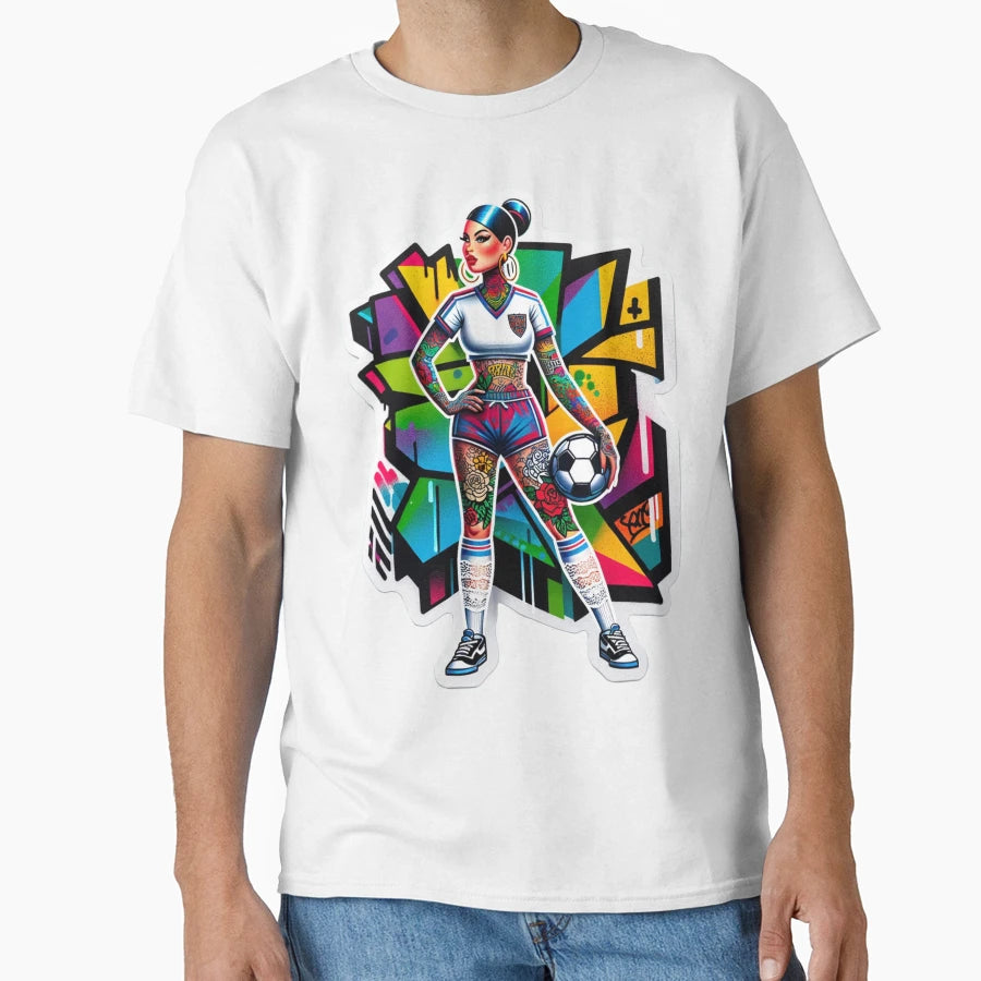 Soccer Player T-Shirt - Trendy Graphic Men Women - T-Shirt, Sweatshirt, Hoodie