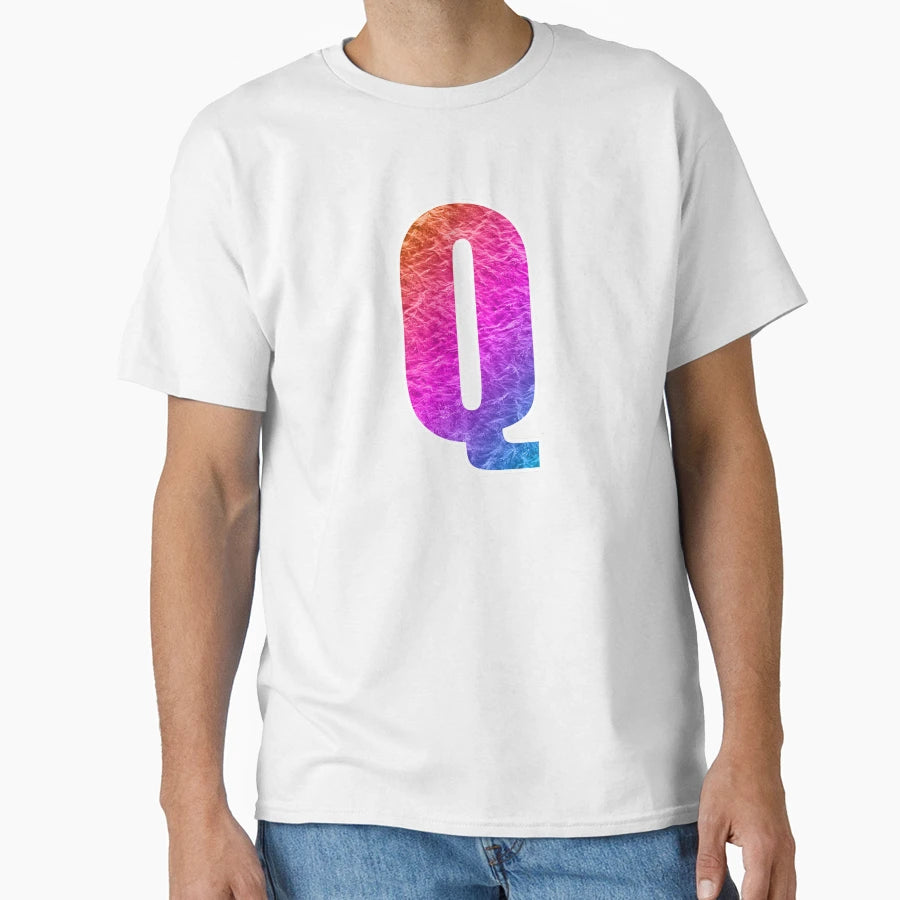 Letter Q Water Vaporwave Ocean Art T-Shirt - Aesthetic Graphic Men Women - T-Shirt, Sweatshirt, Hoodie