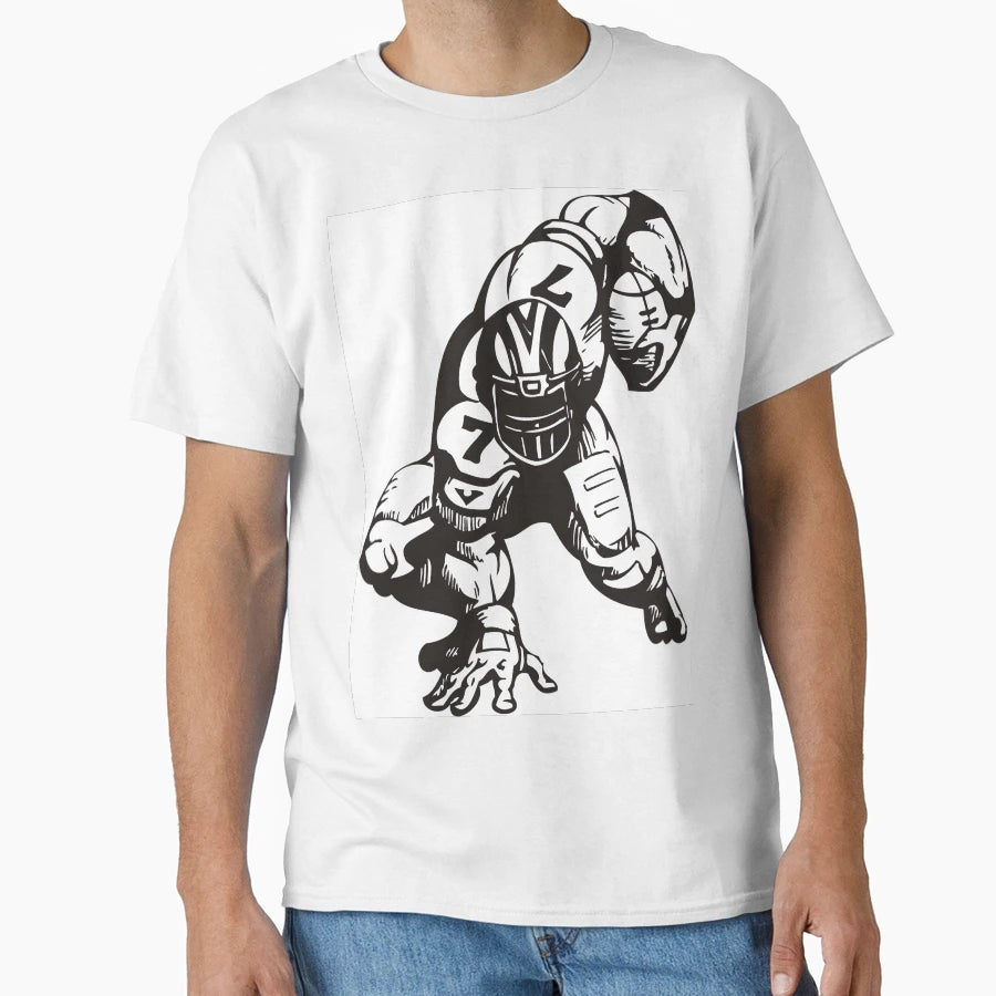 Football Player T-Shirt - Graphic Print Men Women - T-Shirt, Sweatshirt, Hoodie