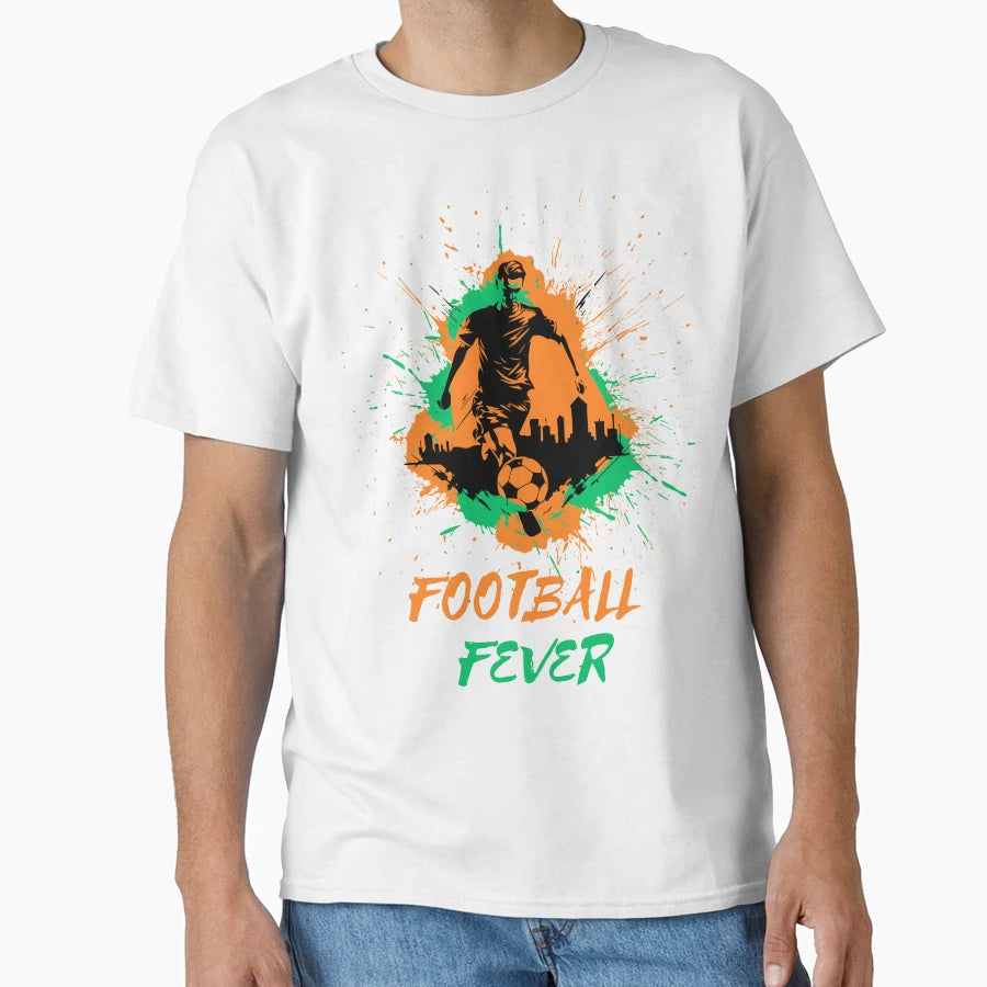 Football Fever T-Shirt - Aesthetic Graphic Unisex - T-Shirt, Sweatshirt, Hoodie