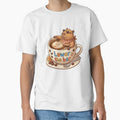 Cute Capybara Lower The Bar Coffee Sticker by - Adult & Kids T-Shirts, Sweatshirts & Hoodies apparel design preview 1
