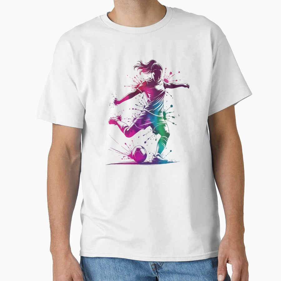 Vibrant Soccer T-Shirt - Novelty Apparel for Adults - T-Shirt, Sweatshirt, Hoodie