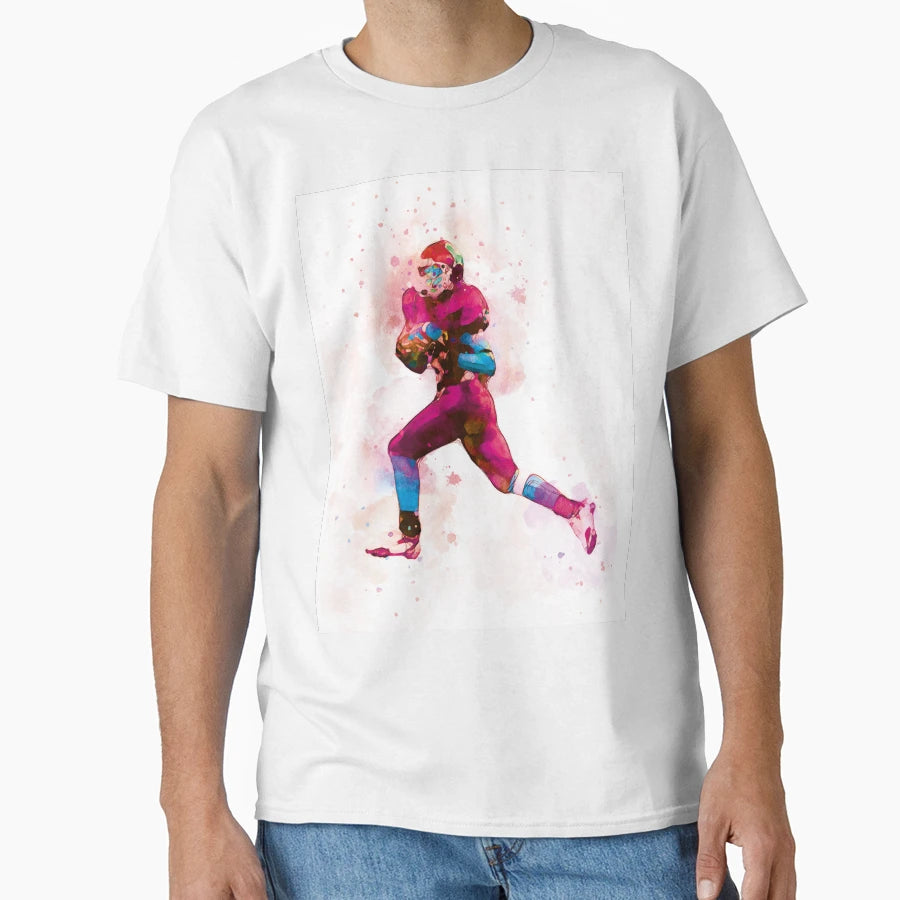 Football Player 1 T-Shirt - Custom Art Print Unisex - T-Shirt, Sweatshirt, Hoodie