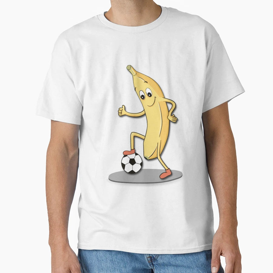 Banana Football Funny T-Shirt - Aesthetic Graphic Men Women - T-Shirt, Sweatshirt, Hoodie