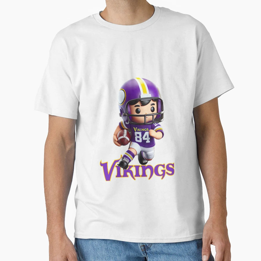 Minnesota Vikings 3 T-Shirt - Custom Art Print Unisex - T-Shirt, Sweatshirt, Hoodie