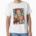 Stained Glass Window Haaland T-Shirt - Novelty Apparel Unisex - T-Shirt, Sweatshirt, Hoodie
