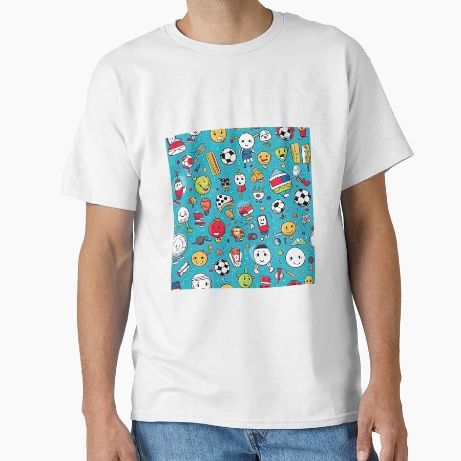Football Seamless T-Shirt - Graphic Print Men Women - T-Shirt, Sweatshirt, Hoodie