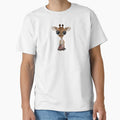 Giraffe Playing Football T-Shirt - Minimalist Print for Adults - T-Shirt, Sweatshirt, Hoodie