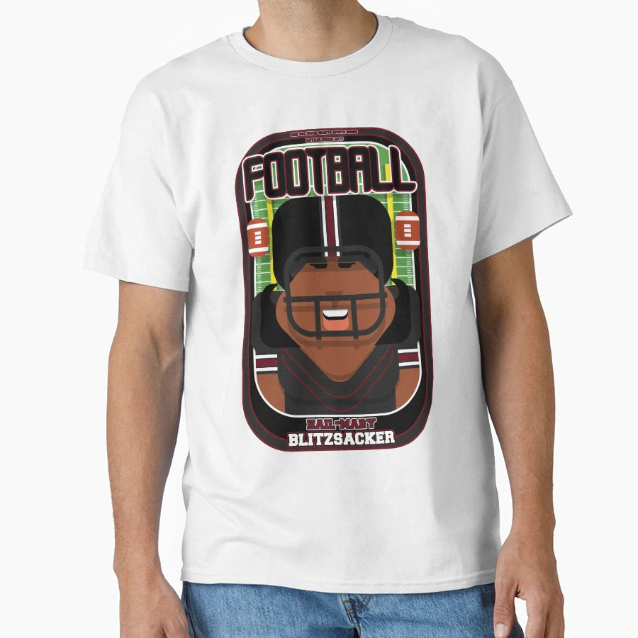 American Football Black And Maroon T-Shirt - Fun Novelty Design Men Women - T-Shirt, Sweatshirt, Hoodie