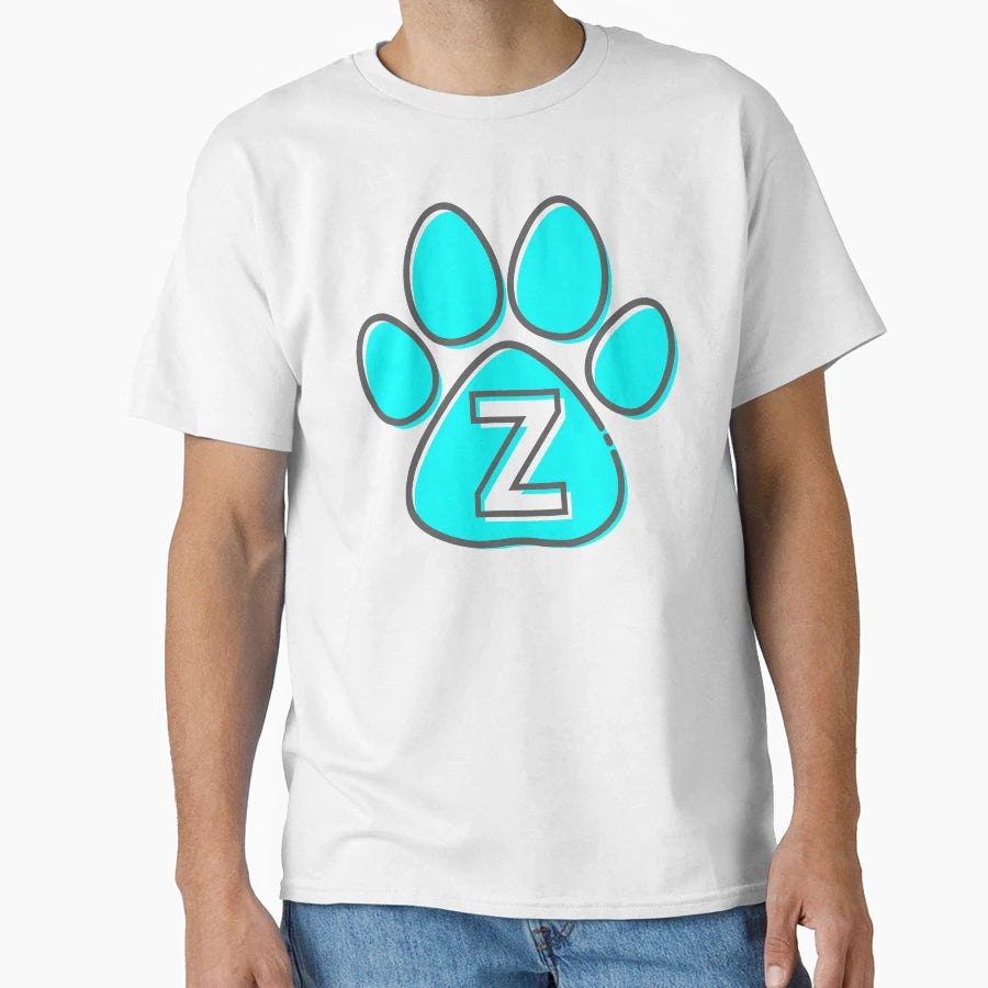 Blue Paw Monogram Z T-Shirt - Casual Everyday Wear Men Women - T-Shirt, Sweatshirt, Hoodie