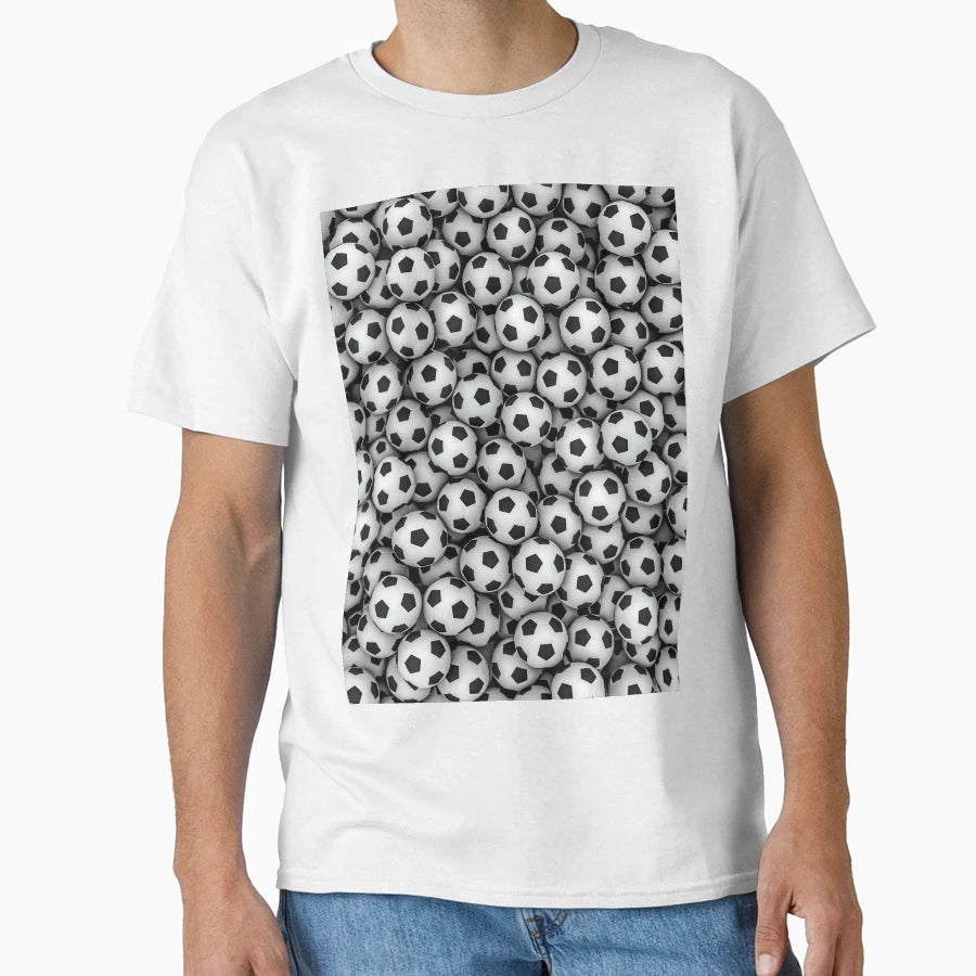 Soccer Balls T-Shirt - Graphic Print Men Women - T-Shirt, Sweatshirt, Hoodie