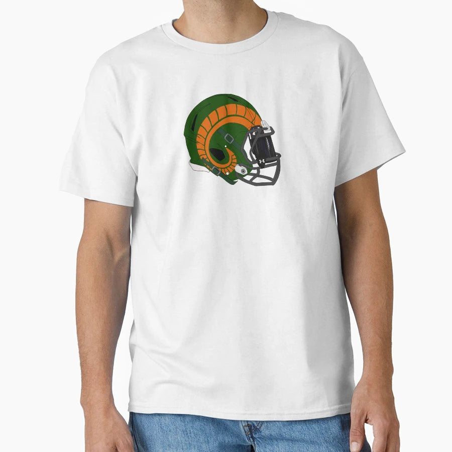 Csu Throwback Football Helmet T-Shirt - Graphic Print Unisex - T-Shirt, Sweatshirt, Hoodie