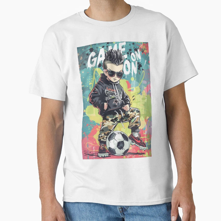Little Football Player T-Shirt - Novelty Apparel Unisex - T-Shirt, Sweatshirt, Hoodie