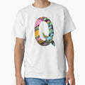 Letter Q Epic Mexican Taco Rainbow T-Shirt - Novelty Apparel Men Women - T-Shirt, Sweatshirt, Hoodie