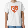 Arrowhead Kc Heart T-Shirt - Streetwear Style for Adults - T-Shirt, Sweatshirt, Hoodie