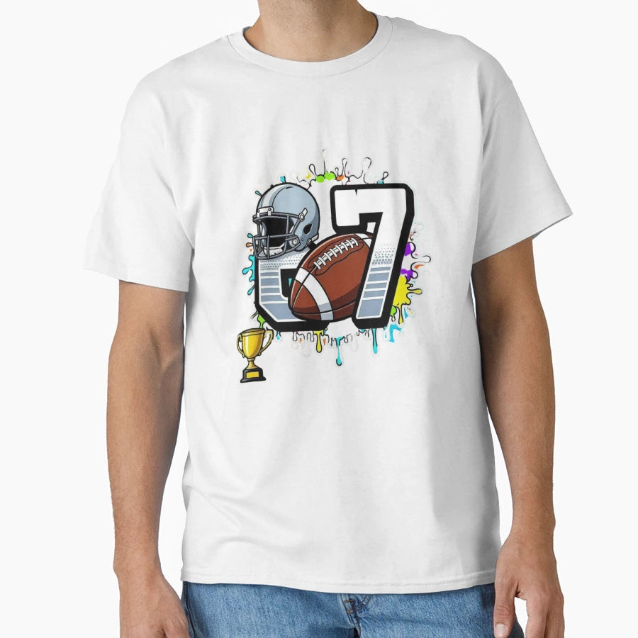 67 Football Six Seven 6 7 Meme 6 7 T-Shirt - Aesthetic Graphic Men Women - T-Shirt, Sweatshirt, Hoodie