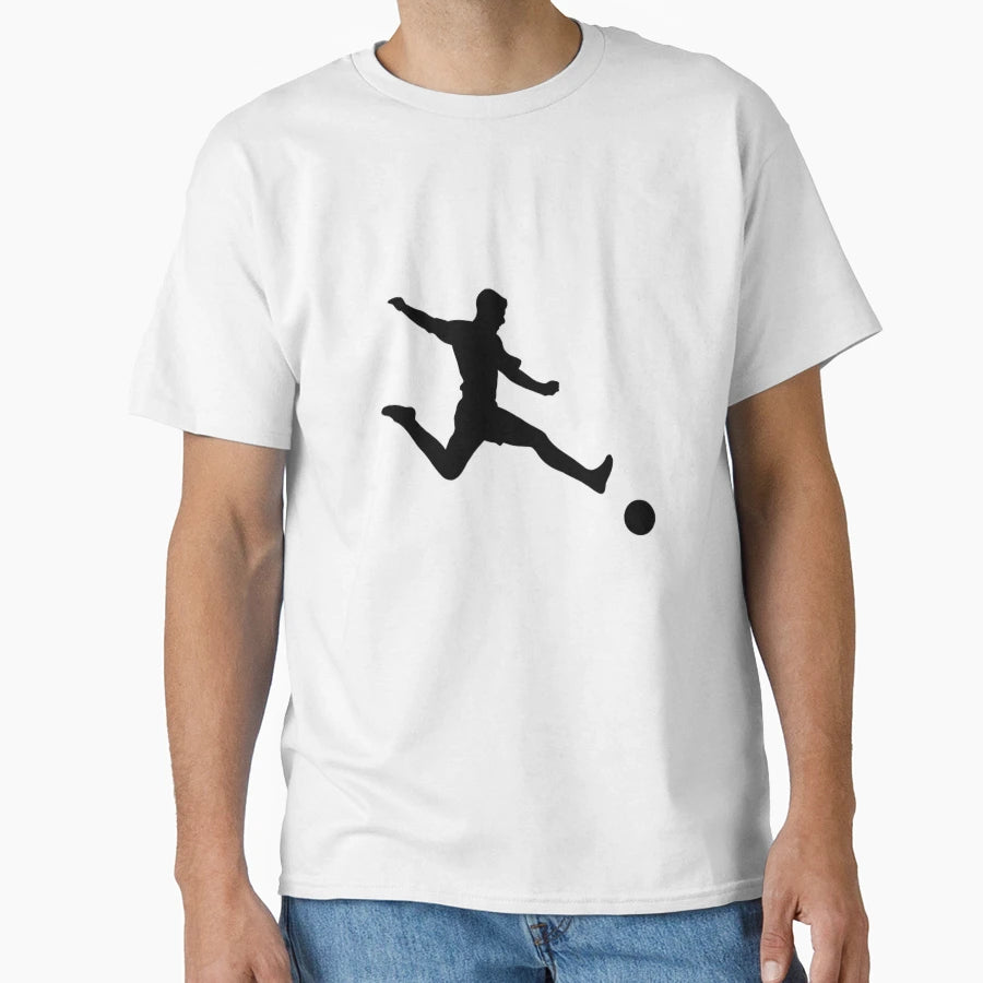 Simple Football Soccer Shooter Soccer T-Shirt - Novelty Apparel Men Women - T-Shirt, Sweatshirt, Hoodie
