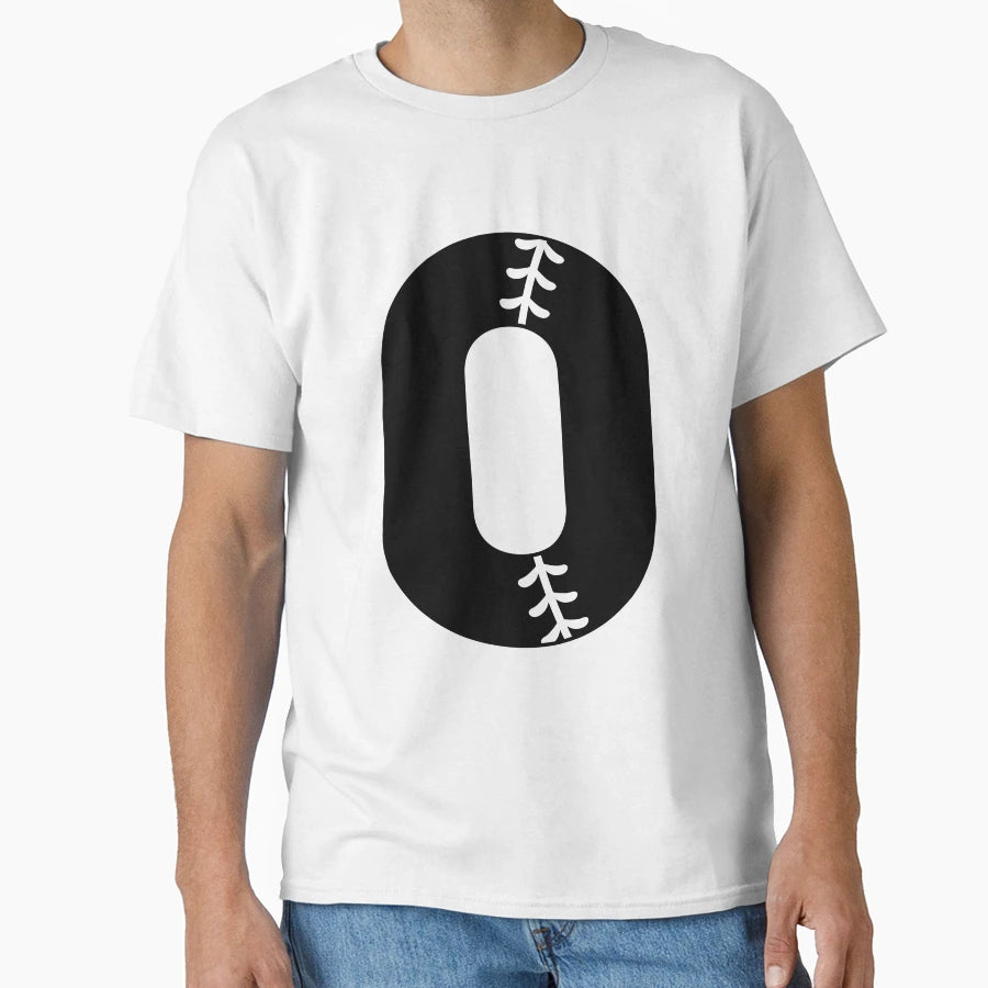 Baseball Number 0 T-Shirt - Fun Novelty Design Men Women - T-Shirt, Sweatshirt, Hoodie