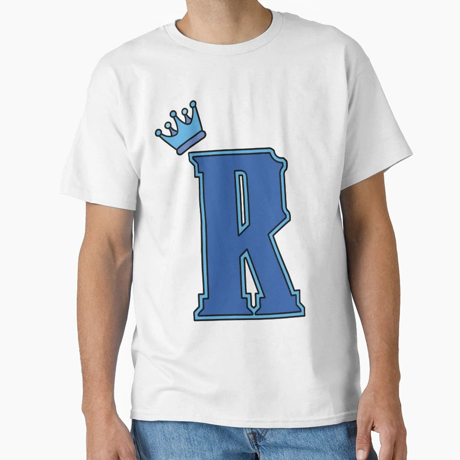 Blue Letter R T-Shirt - Casual Everyday Wear for Adults - T-Shirt, Sweatshirt, Hoodie