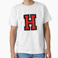 Letter H Black Red Character T-Shirt - Fun Novelty Design for Adults - T-Shirt, Sweatshirt, Hoodie