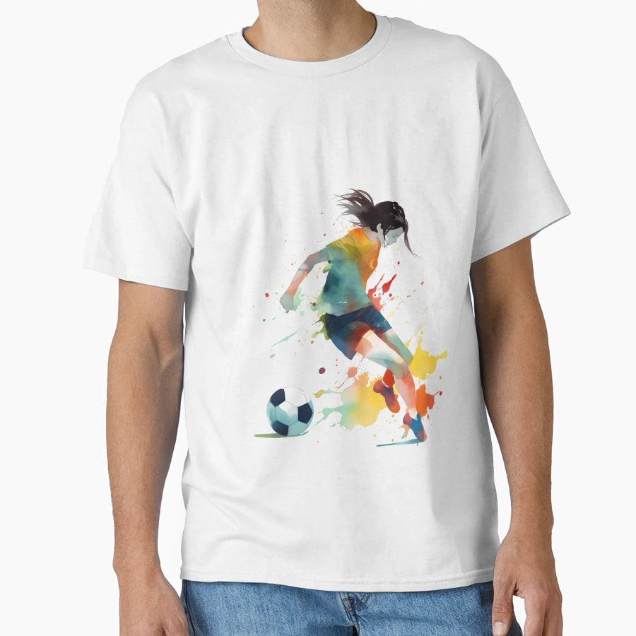 Playing Soccer Football T-Shirt - Streetwear Style Men Women - T-Shirt, Sweatshirt, Hoodie