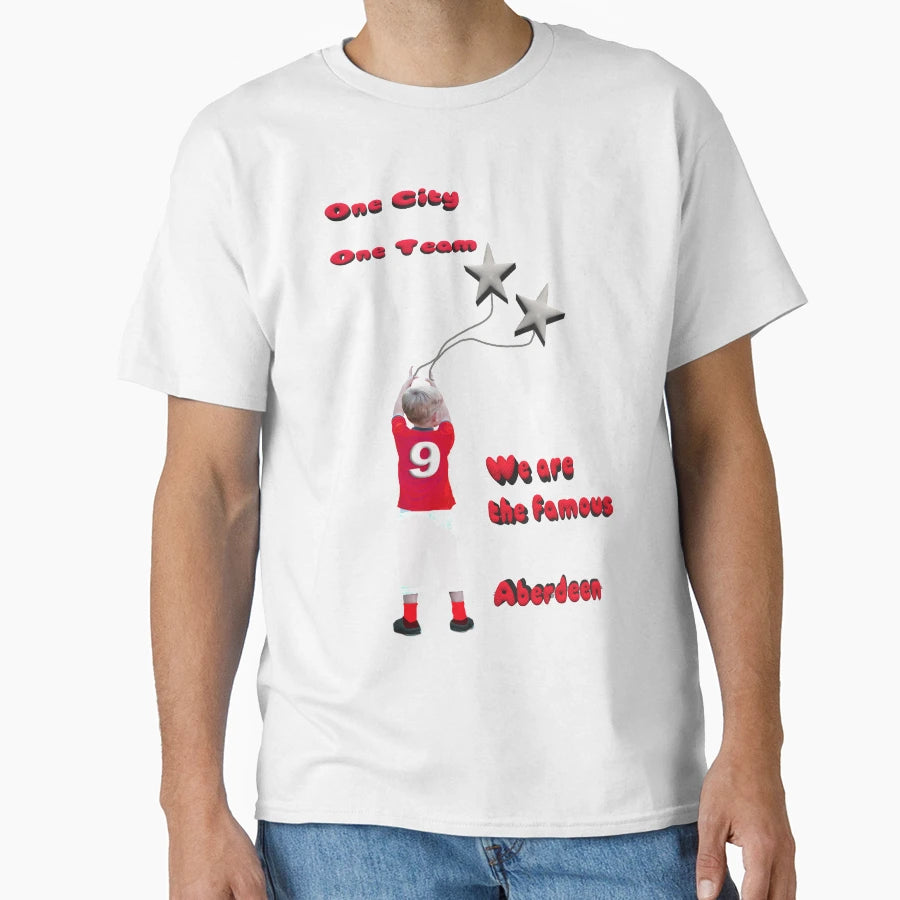 Aberdeen Fc 2 Stars T-Shirt - Trendy Graphic Men Women - T-Shirt, Sweatshirt, Hoodie