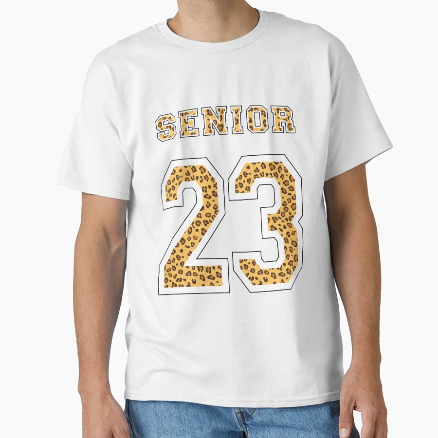 Senior Class 2023 Leopard T-Shirt - Aesthetic Graphic for Adults - T-Shirt, Sweatshirt, Hoodie