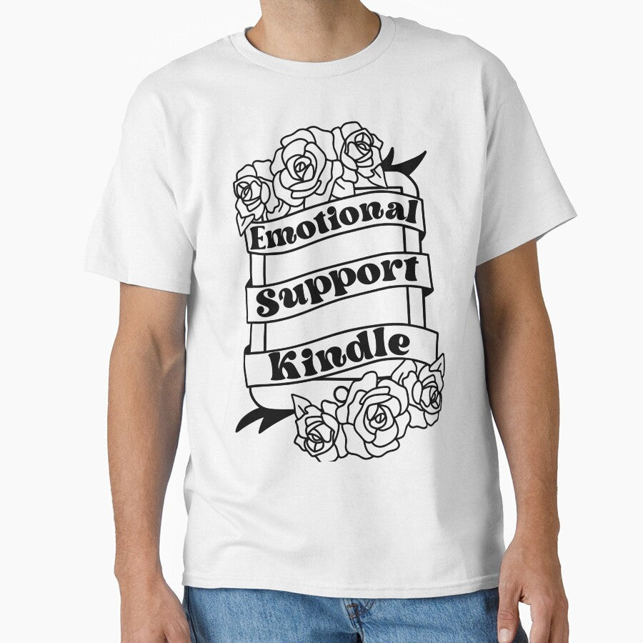 Emotional Support Kindle by fenixjoi - Adult & Kids T-Shirts, Sweatshirts & Hoodies apparel design preview 1