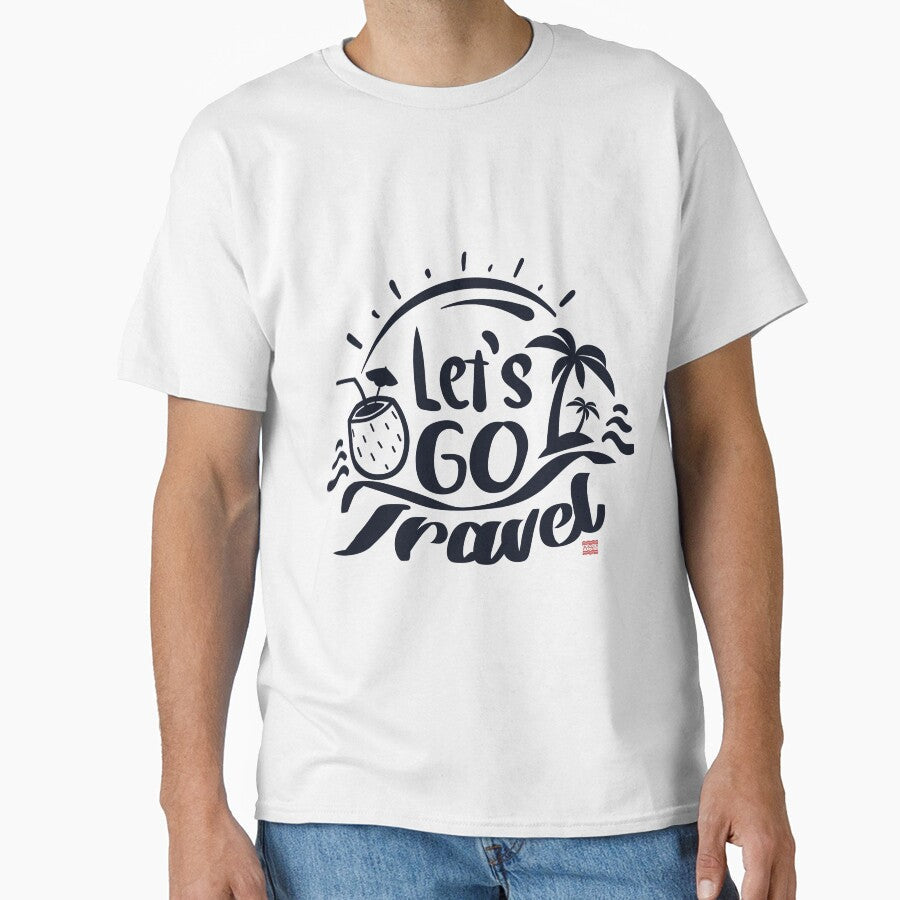 Let's go travel quote by BaconLines - Adult & Kids T-Shirts, Sweatshirts & Hoodies apparel design preview 1