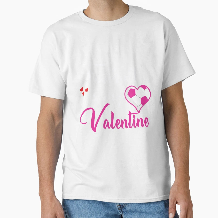 Football Is My Valentine T-Shirt - Graphic Print for Adults - T-Shirt, Sweatshirt, Hoodie