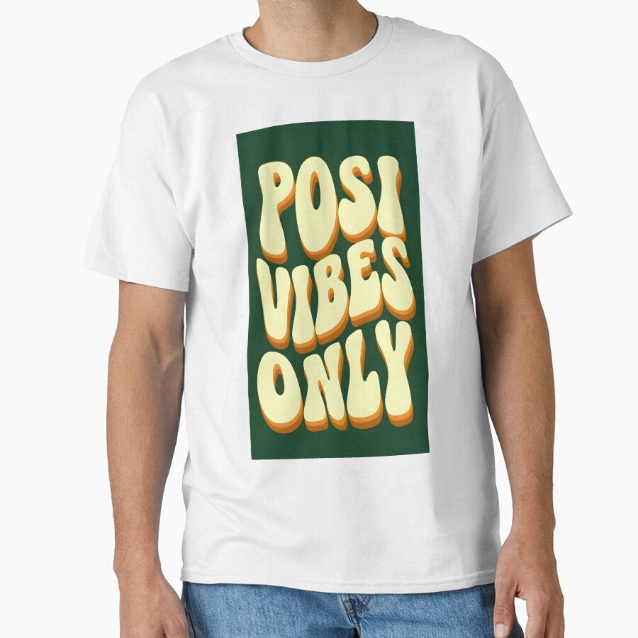 Posi Vibes Only by StickerWey - Adult & Kids T-Shirts, Sweatshirts & Hoodies apparel design preview 1