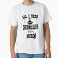 All I Need Is Football And My Dog Funny T-Shirt - Trendy Graphic Unisex - T-Shirt, Sweatshirt, Hoodie