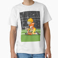 American Football Player Kneeling Middle T-Shirt - Trendy Graphic Unisex - T-Shirt, Sweatshirt, Hoodie