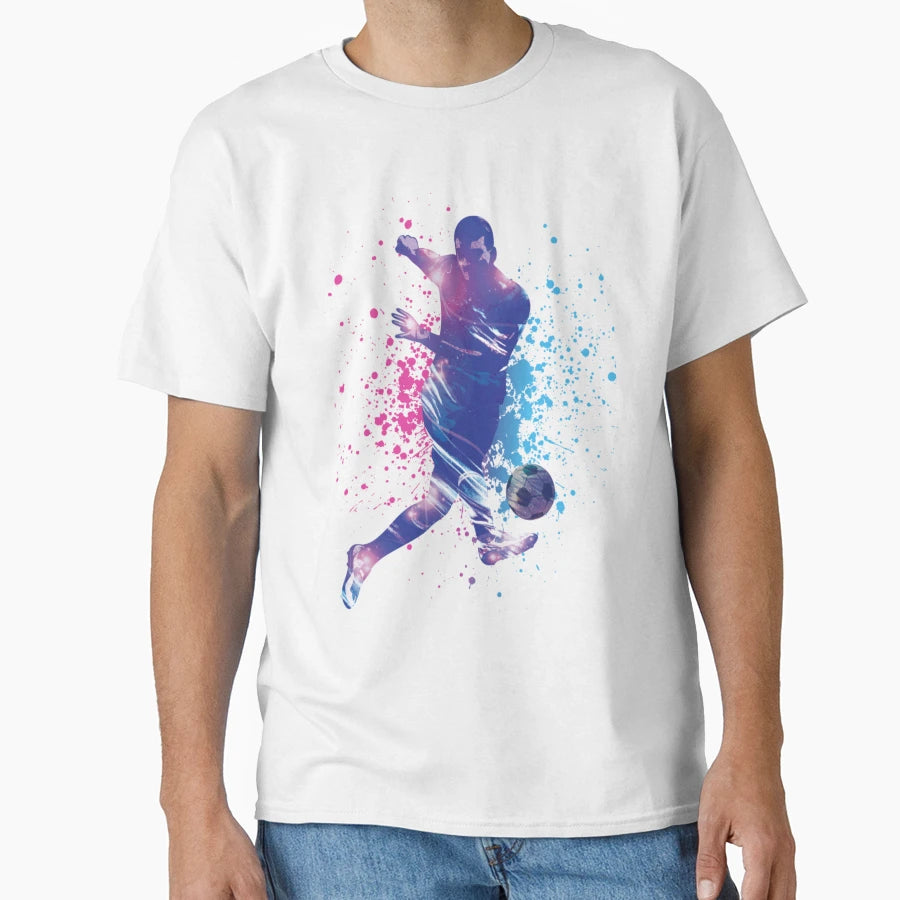 Football Player T-Shirt - Minimalist Print Unisex - T-Shirt, Sweatshirt, Hoodie