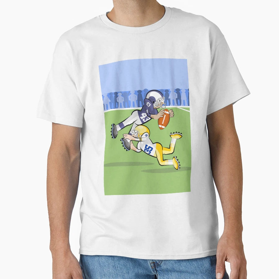 American Football Player Catching T-Shirt - Casual Everyday Wear Unisex - T-Shirt, Sweatshirt, Hoodie