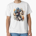 American Football Player Run T-Shirt - Graphic Print Men Women - T-Shirt, Sweatshirt, Hoodie