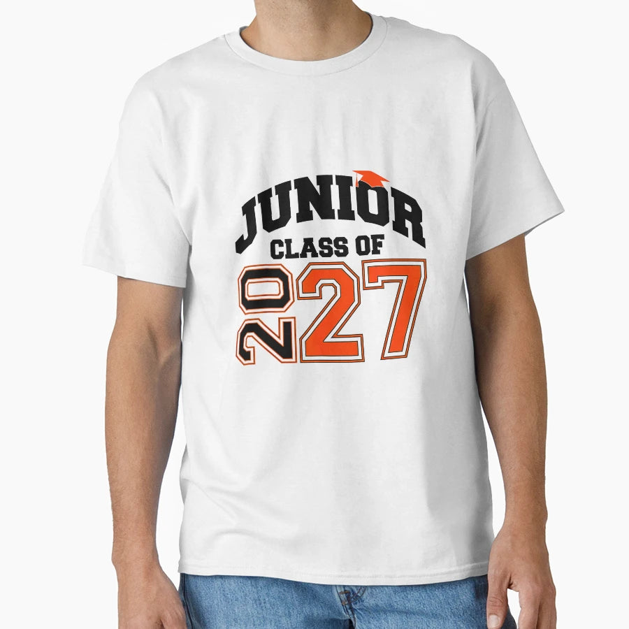 Junior Class 2027 Graduation Gift T-Shirt - Casual Everyday Wear for Adults - T-Shirt, Sweatshirt, Hoodie