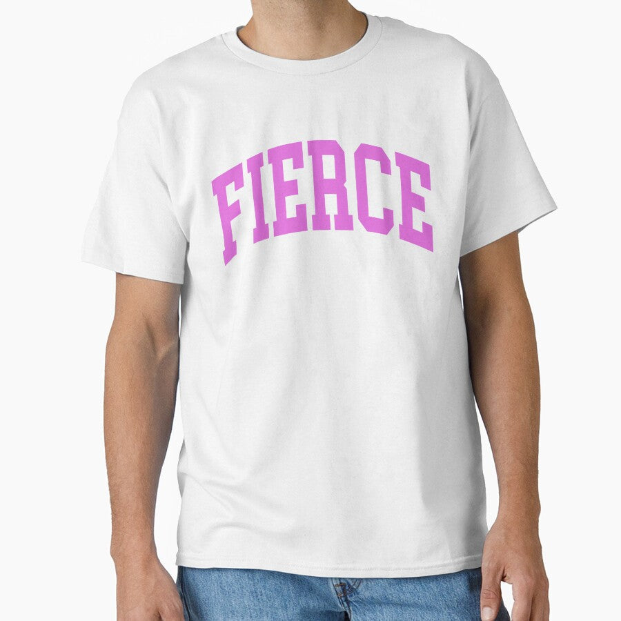 FIERCE College Font Curved Typography by chosenhomes - Adult & Kids T-Shirts, Sweatshirts & Hoodies apparel design preview 1