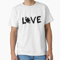 Love Football Lover Gift T-Shirt - Minimalist Print Men Women - T-Shirt, Sweatshirt, Hoodie