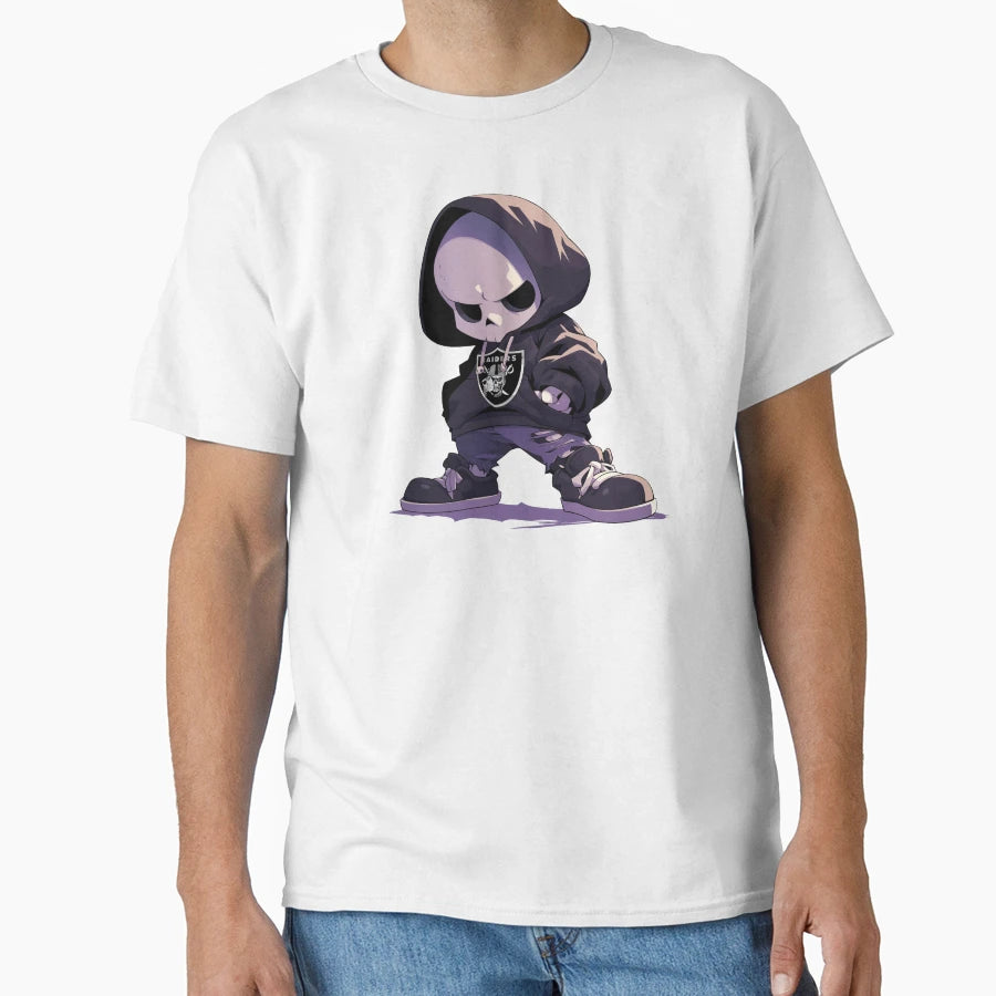 Raider Skeleton Hoodie - Casual Everyday Wear for Adults - T-Shirt, Sweatshirt, Hoodie
