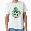 Soccer Saint Patricks Day T-Shirt - Fun Novelty Design for Adults - T-Shirt, Sweatshirt, Hoodie