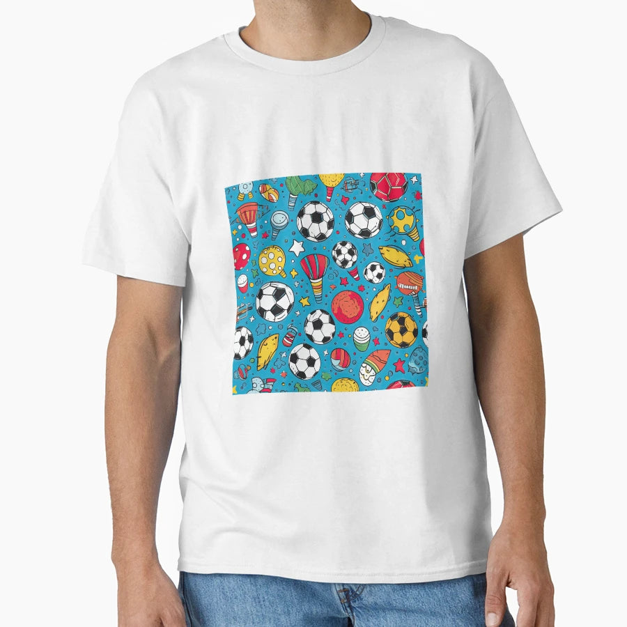 Football Seamless T-Shirt - Fun Novelty Design for Adults - T-Shirt, Sweatshirt, Hoodie