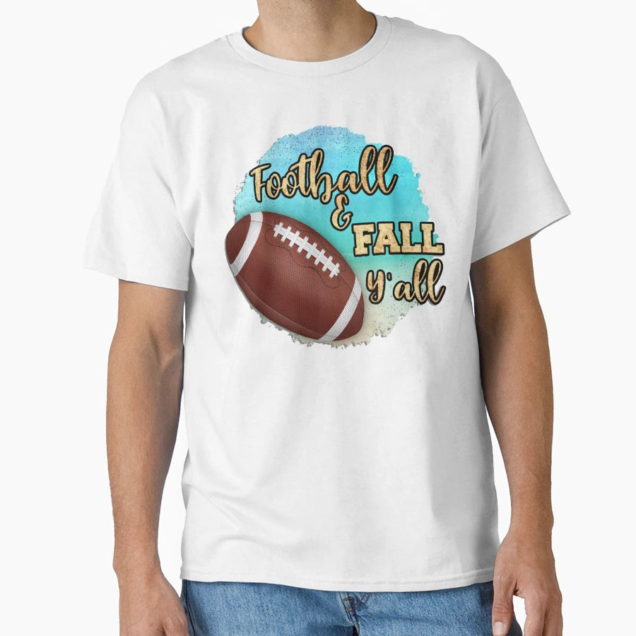 Football Fall Yall T-Shirt - Minimalist Print for Adults - T-Shirt, Sweatshirt, Hoodie